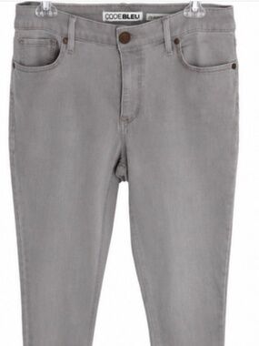 Code Bleu Grey Raw Hem Ankle Jeans Size 16 Petite